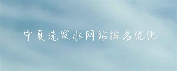 宁夏洗发水网站排名优化策略 提升在线曝光与市场竞争力